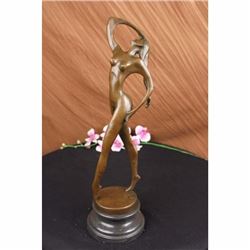 Modern Abstract Nude Woman Bronze Marble Sculpture by Famous Artist Vitaleh