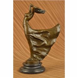 Bronze Statue Sensual Mermaid Sea Goddess Woman Art Deco Nude Sculpture Figurine