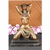 Image 1 : SOLID BRONZE EROTIC SCULPTURE. ABSTRACT ART DECO NOUVEAU NUDE FIGURINE FIGURE NR