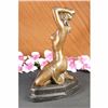Image 3 : SOLID BRONZE EROTIC SCULPTURE. ABSTRACT ART DECO NOUVEAU NUDE FIGURINE FIGURE NR