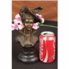 Image 1 : Spelter Bronze Art Nouveau Bust Sculpture of Classy Lady