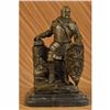 Image 1 : Signed Dalov Heavy Armor Viking Warrior Bronze Sculpture Statue Figurine Figure