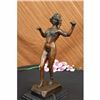 Image 2 : Signed German Preiss Carefree Sensual Woman Bronze Sculpture