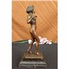 Image 4 : Signed German Preiss Carefree Sensual Woman Bronze Sculpture