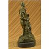 Image 4 : Hot Cast Signed Dalov European Warrior With Sword Bronze Sculpture Statue Figure