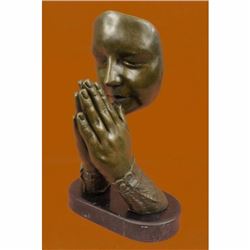 Hot Cast Large Original Milo Entitle Amen Pray Bronze Sculpture Marble Statue