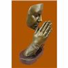 Image 2 : Hot Cast Large Original Milo Entitle Amen Pray Bronze Sculpture Marble Statue