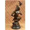 Image 3 : Art Deco Nude boy sitting on Tree Stump by Wever Bronze Sculpture Statue Figure