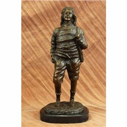 Art Deco Bust Ben Franklin American Revolution Bronze Figurine Figure Statue Lrg