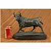 Image 2 : Solid Bronze Sculpture of a Bull Marble Base