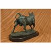 Image 4 : Solid Bronze Sculpture of a Bull Marble Base