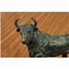 Image 5 : Solid Bronze Sculpture of a Bull Marble Base