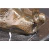 Image 6 : Signed Barye Jaguar attacks Cub Bronze Statue Figure Marble Base Sculpture DECO