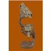 Image 1 : Signed Original Kanaev Two Wolves Wolf Head Head Wildlife Bust Bronze Sculpture
