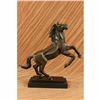 Image 1 : Abstract Modern Horse Stallion Horse Racing Trophy Bronze Sculpture Statue Decor