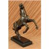 Image 2 : Abstract Modern Horse Stallion Horse Racing Trophy Bronze Sculpture Statue Decor