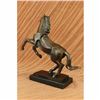 Image 3 : Abstract Modern Horse Stallion Horse Racing Trophy Bronze Sculpture Statue Decor