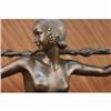 Image 2 : Dancer w/Thyrsus, Pierre Le Faguays bronze statue Art Deco Sculpture