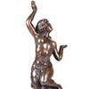 Image 2 : NUDE NYMPH SIGNED BRONZE STATUE