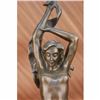 Image 3 : Original Large Nude Nymph Bronze Erotic Sculpture Figure Statue