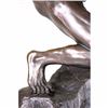 Image 7 : POWERFUL MAN WITH BOW BRONZE SCULPTURE