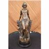 Image 1 : VINTAGE SEMI NUDE EGYPTIAN PRINCESS BRONZE STATUE