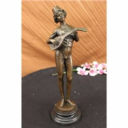 ART DECO BANJO PLAYER BY D.BOYCE BRONZE STATUE