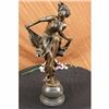 Image 1 : Sign bronze art deco statue , belly dancer sculpture