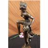 Image 4 : Sign bronze art deco statue , belly dancer sculpture