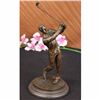 Image 1 : Bronze Statue Vintage Golfer Golfing Trophy Bobby Jones on Marble Base