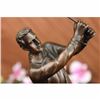 Image 2 : Bronze Statue Vintage Golfer Golfing Trophy Bobby Jones on Marble Base