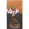 Image 4 : Bronze Statue Vintage Golfer Golfing Trophy Bobby Jones on Marble Base