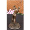 Image 5 : Bronze Statue Vintage Golfer Golfing Trophy Bobby Jones on Marble Base