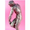 Image 5 : BRONZE SCULPTURE NUDE MALE RODIN FRENCH STATUE SIGNED