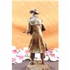 Image 3 : Original Signed Milo Classic Cowboy W/ Gun Western Sculpture Marble Statue