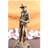 Image 5 : Original Signed Milo Classic Cowboy W/ Gun Western Sculpture Marble Statue