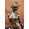 Image 3 : SIGNED ORIGINAL LORENZL ELEGANT LADY WITH POINTER DOG BRONZE SCULPTURE