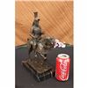 Image 2 : SIGNED KNIGHT WARRIOR BRONZE STATUE BY MILO
