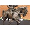 Image 4 : SIGNED KNIGHT WARRIOR BRONZE STATUE BY MILO