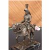 Image 5 : SIGNED KNIGHT WARRIOR BRONZE STATUE BY MILO