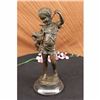 Image 1 : Laporte Bronze Statue Girl with Cat
