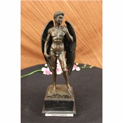 Classical Bronze Statue Michaelangelos David Nude Sculpture Figure Figurine