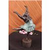Image 1 : CLASSY GIRL BALLERINA BRONZE STATUE SCULPTURE FIGURINE FIGURE ART MARBLE
