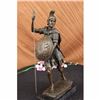 Image 1 : Signed Drouot Roman Legion Soldier Warrior Bronze Marble Sculpture Statue Figure