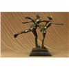 Image 4 : SIGNED ORIGINAL MILO ICE SKATING PAIR BRONZE SCULPTURE STATUE FIGURE FIGURINE
