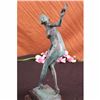 Image 3 : Signed Milo Jester W/ Drink Bronze Sculpture Statue Art Deco Marble Base