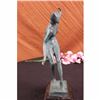 Image 4 : Signed Milo Jester W/ Drink Bronze Sculpture Statue Art Deco Marble Base