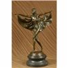 Image 1 : Signed Otto Poertzel Bat Dancer Bronze Sculpture Art Deco Nouveau Marble Figure