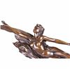 Image 3 : CHARLES LOUCHET WAVE EROTIC NYMPH BRONZE SCULPTURE ART