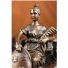 Image 5 : VINTAGE OPULENT BRONZE STATUE OF ROYAL WOMAN FIGURINE FIGURE SCULPTURE LADY